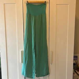 Jolie Rollover Linen Pants Size M
